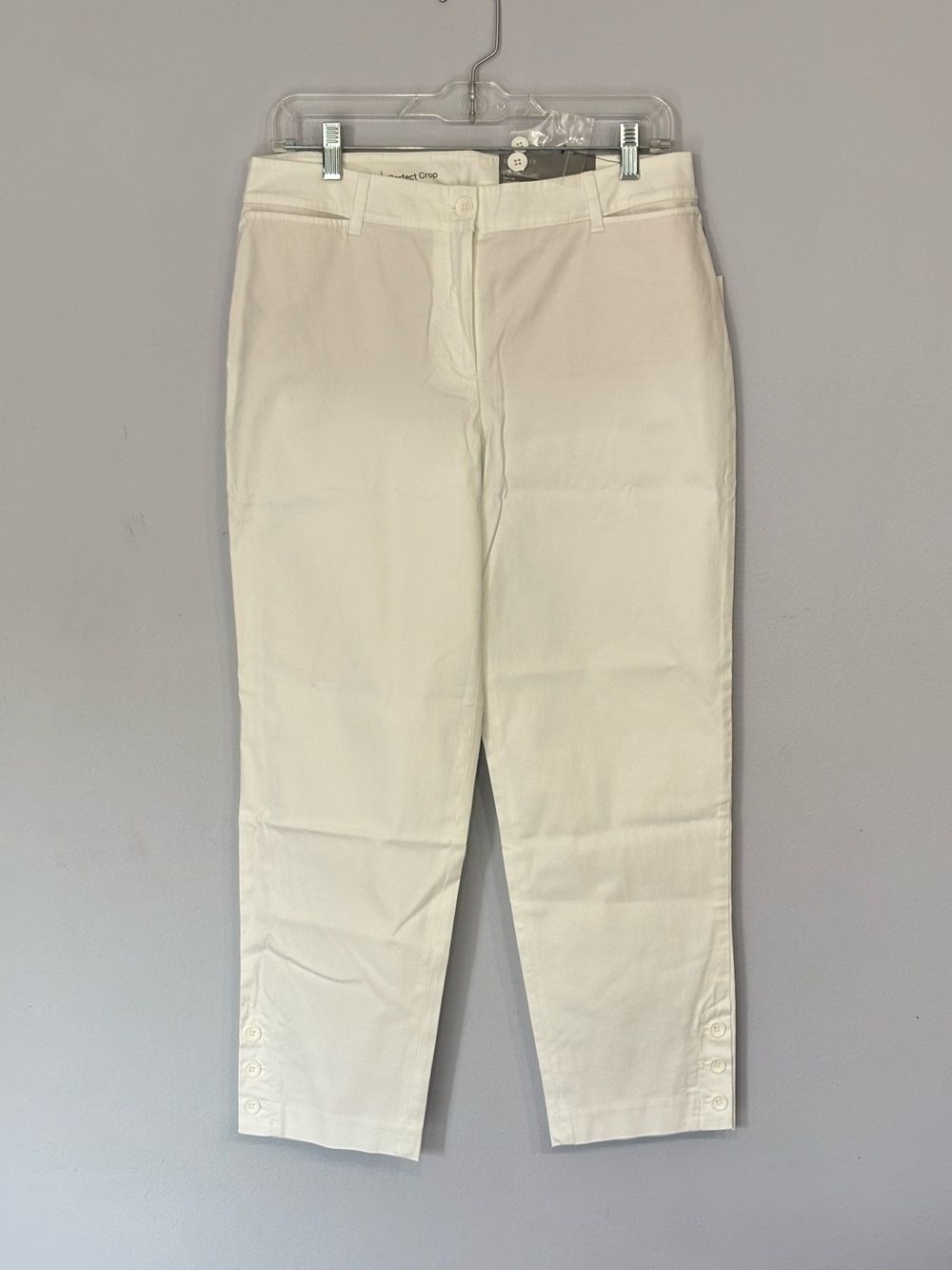Talbots White Perfect Crop Slim-Leg Women’s Chinos Pants Size 6